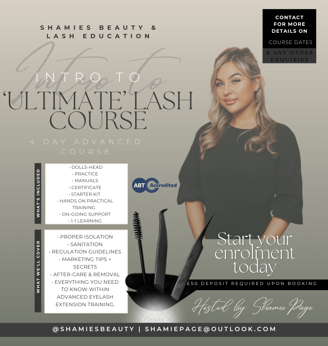 Professional Beauty & Lash Extension ‘ULTIMATE’ Course - 4 days Classic, Hybrid & Volume