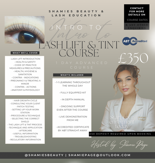 Lash Lift & Tint Course
