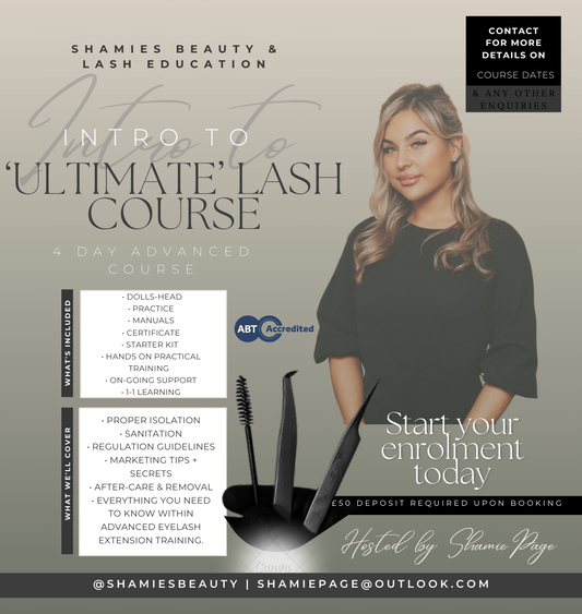 Professional Beauty & Lash Extension ‘ULTIMATE’ Course - 4 days Classic, Hybrid & Volume